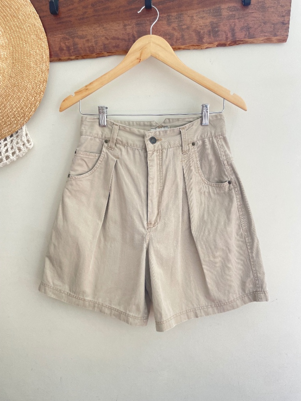 Vintage Rafaella Denim High Rise Baggy Long Wide Leg Shorts